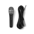Karaoke mikrofon KM01 hõbedane 6W akuga USB MicroSD - Oomipood
