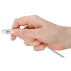 USB-C pehme 4mm tekstiil kaabel 1m 3A valge metall pistikud