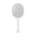 Electric fly swatter 2in1 UV lamp with battery and charger white