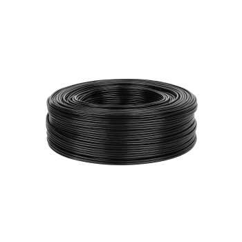 Shielded audio cable 2-core 2*4mm black