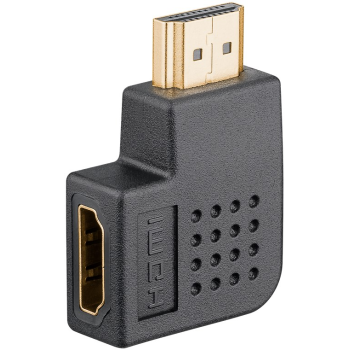 HDMI Angled Adapter 270° Horizontal, 8K @ 60 Hz, Gold-Plated