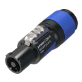 PowerCON Lockable cable connector, 6-12mm, power-in, screw terminals, blue Neutrik