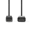 Кабель Displayport -> HDMI 1,2, 1м, Черный
