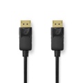 DisplayPort Cable | DisplayPort Male | DisplayPort Male | 8K@60Hz | Gold Plated | 2.00 m | Round | PVC | Black | Label