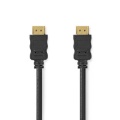 High Speed HDMI™ Cable with Ethernet | HDMI™ Connector | HDMI™ Connector | 4K@30Hz | ARC | 10.2 Gbps | 0.50 m | Round | PVC | Black | Label