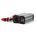 Power Inverter Modified Sine Wave | Input voltage: 12 V DC | Device power output connection(s): Type F (CEE 7/3) / USB-A | 230 V AC 50 Hz | 300 W | Peak power output: 600 W | Battery Clamps + Cigarette Lighter | Silver