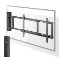 Motorised TV Wall Mount | 32 - 75 " | Maximum supported screen weight: 50 kg | Rotatable | Minimum wall distance: 56 mm | Remote controlled | ABS / Steel | Black