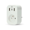 SmartLife Smart Plug | Wi-Fi | IP21 | Power meter | 3680 W | Type E (CEE 7/6) / 1x USB-C™ / 2x USB | 0 - 55 °C | Android™ / IOS | White | 1 pcs