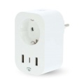 SmartLife Smart Plug | Wi-Fi | IP21 | Power meter | 3680 W | Type F (CEE 7/7) / 1x USB-C™ / 2x USB | 0 - 55 °C | Android™ / IOS | White | 1 pcs