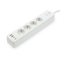 SmartLife Power Strip | Wi-Fi | Hybrid (CEE 7/7) / USB A / USB-C™ | 16 A | 3680 W | 2.00 m | 0 - 55 °C | Android™ / IOS | White
