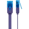 CAT 6A Flat Patch Cable U/UTP, violet