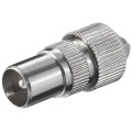 Coaxial Plug with Screw Fixing