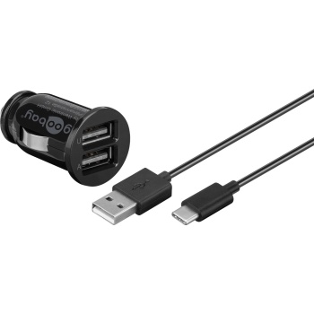 Dual USB Car Charging Set USB-C™, USB-A (12 W)