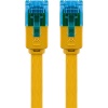 CAT 6A Flat Patch Cable U/UTP, yellow