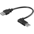 USB 2.0 Hi-Speed Extension Cable 90°, black