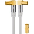 TV Antenna Cable (135 dB), 4x Shielded