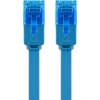 CAT 6A Flat Patch Cable U/UTP, blue