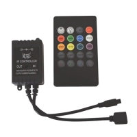 20 nupuga pult, muusika juhtplokk RGB LED toodetele 12V 3*1A