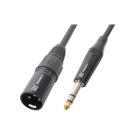 XLR3 pistik-6.3mm stereo pistik kullatud kaabel 15cm üleminek PD