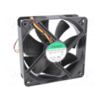 Ventilaator 120x120x38mm 12VDC 9.6W ball 3100rpm 48dB 3-juh.