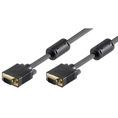 VGA cable 2m HD15M/HD15M AWG23 Black