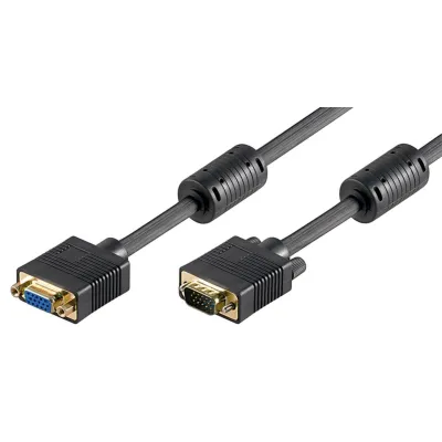 VGA extension wire 2m  HD15M/HD15F Black