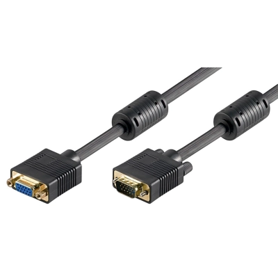 VGA extension wire 3m  HD15M/HD15F Black