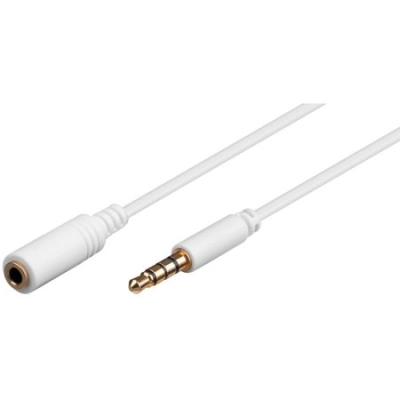 3.5mm AV pikenduskaabel Apple iPad, iPhone, iPod 0.5m Valge