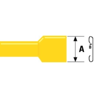 6.6mm*0.8mm lame pesa kollane isoleeritud ST-010/Y