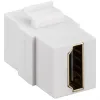 HDMI 19pin pesa-HDMI 19pin pesa kullatud valge Keystone