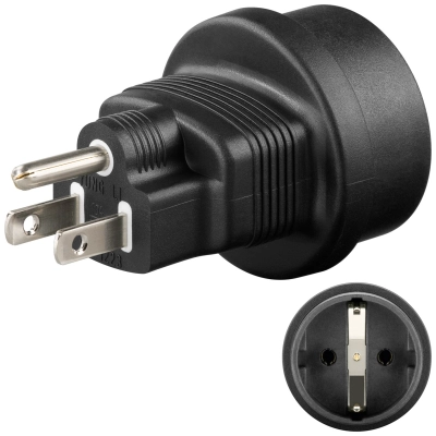 Adapter US pistik -> EUR pesa PRO maandusega