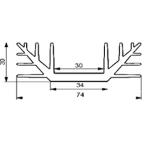 Radiaator alumiinium profiil A4240 31*75*35mm