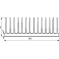 Radiaator alumiinium profiil A4291 36*166*100mm