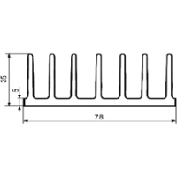 Radiaator alumiinium profiil A5723 35*78*40mm