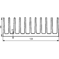 Radiaator alumiinium profiil A5724 35*125*80mm