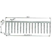 Radiaator alumiinium profiil A6023 50*191*100mm