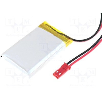 Aku Li-Po 3.7V 850mAh 6x30x48mm juhtmed