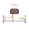 Digitaalne voltmeeter 0-100V 34x23x17mm, paneelile