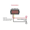 Digitaalne voltmeeter 0-100V 34x23x17mm, paneelile