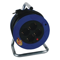 Garant compact cable reel (15m cable in black, made of special plastic, for indoor use, Made in Germany)