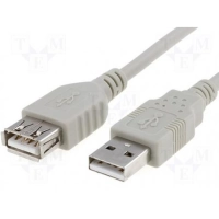 USB 2.0 pikenduskaabel 5m Valge