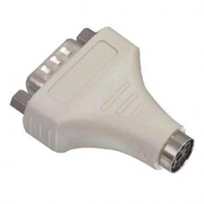 Hiire adapter PS/2 pesa-DB9 pistik AB401