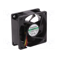 Ventilaator 60x60x25mm 24V 1.2W vapo 27dB 39,72m3/h