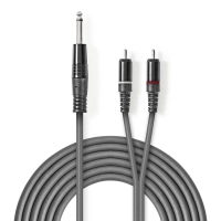 6.3mm stereo pistik-2*RCA pistik 1.5m Hall