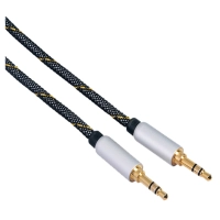 3.5mm stereo helikaabel 2m otsepistikud, premium nailon kate