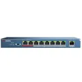 8x PoE Адаптер питания Hikvision Switch,1x простой 115W, Чёрный