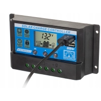 Päikesepaneeli kontroller LCD 20A 12V/24V USB