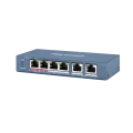 4x PoE toitesöötja Hikvision Switch 100Mbps 60W + 1 High PoE