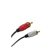 2 RCA pistik-2 RCA pistik kaabel 1m Alumiinium