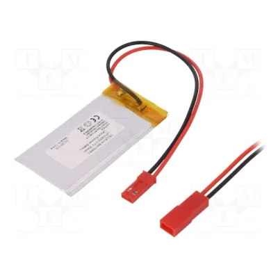 Aku Li-Po 3.7V 90mAh 1x30x53mm juhtmed JST SYR-02T pistikuga